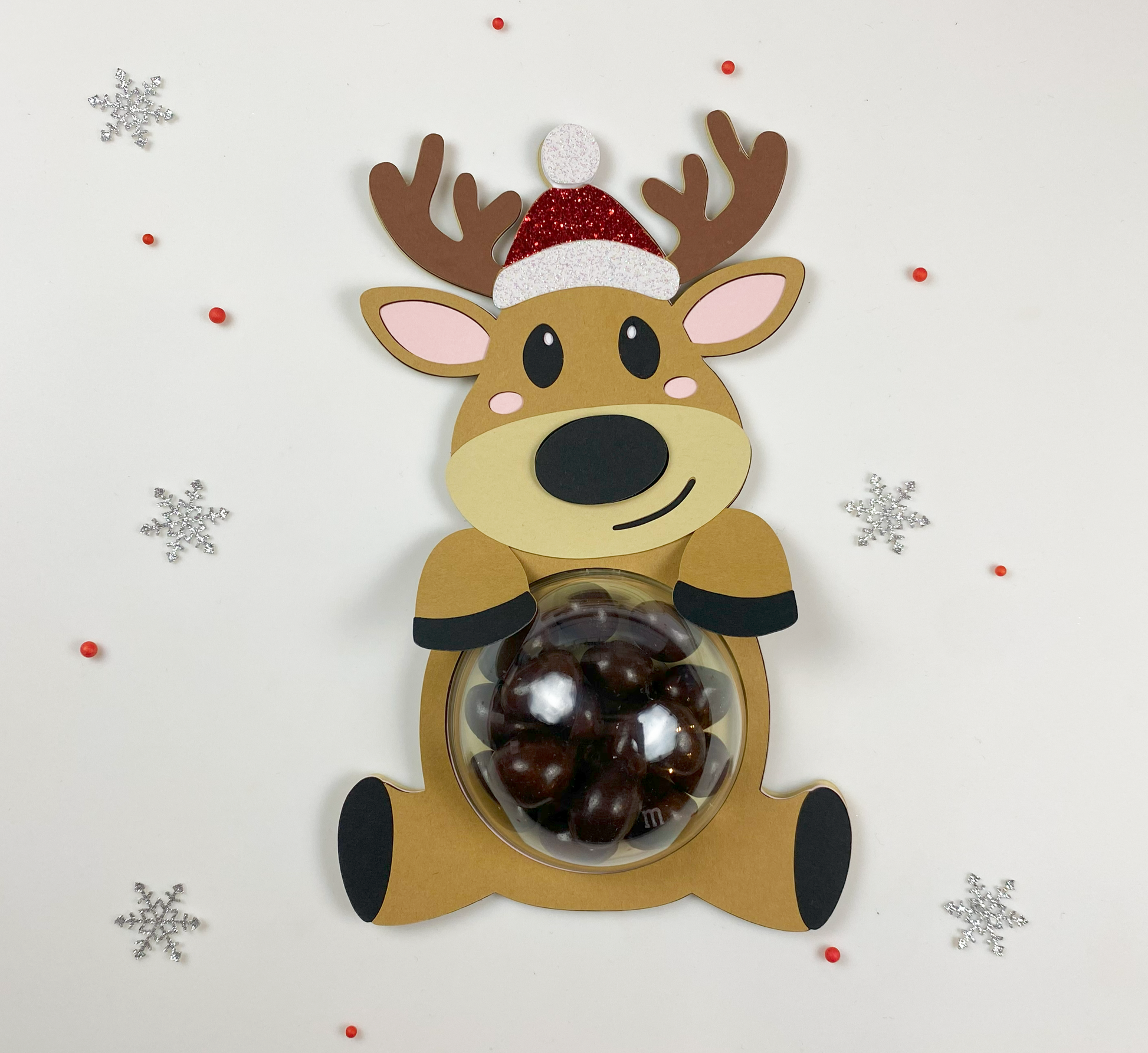 Reindeer candy dome holder for cricut or silhouette
