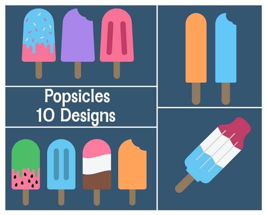 Popsicles Summer SVG Cut File Bundle