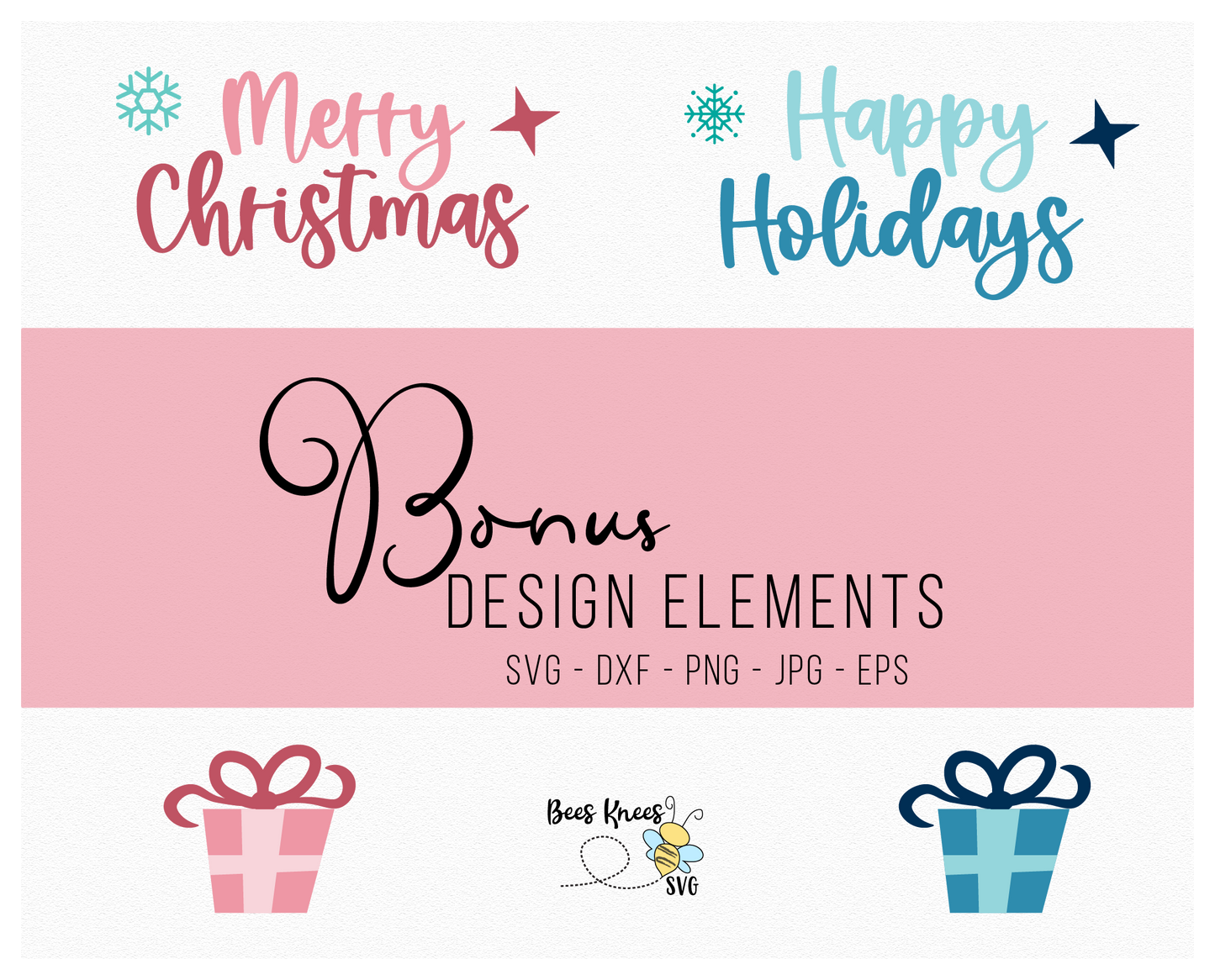 Modern Christmas Tree Bundle SVG File