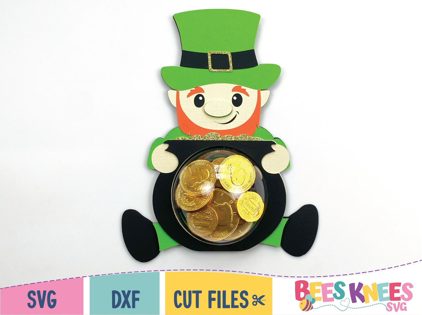 Leprechaun Candy Holder SVG Template for Cricut or Silhouette