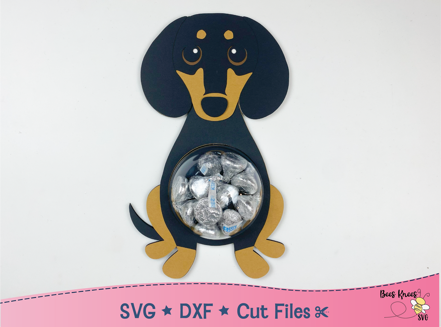 Dachshund Weiner Dog Candy Holder SVG File