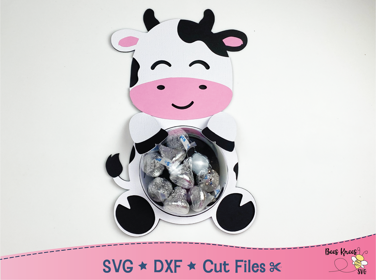 Cow Dome Candy Holder SVG File