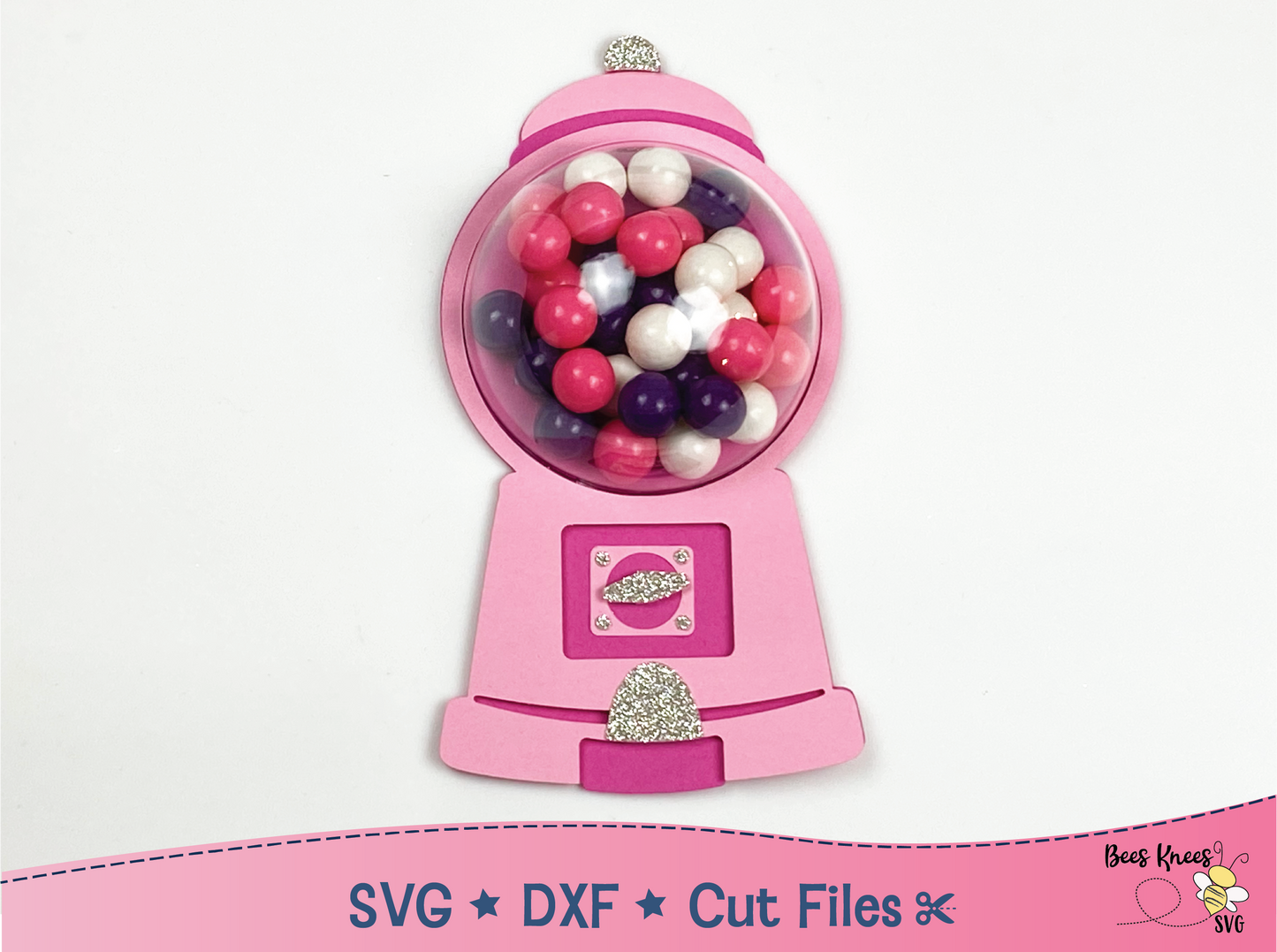 Gumball Machine Dome Candy Holder SVG File