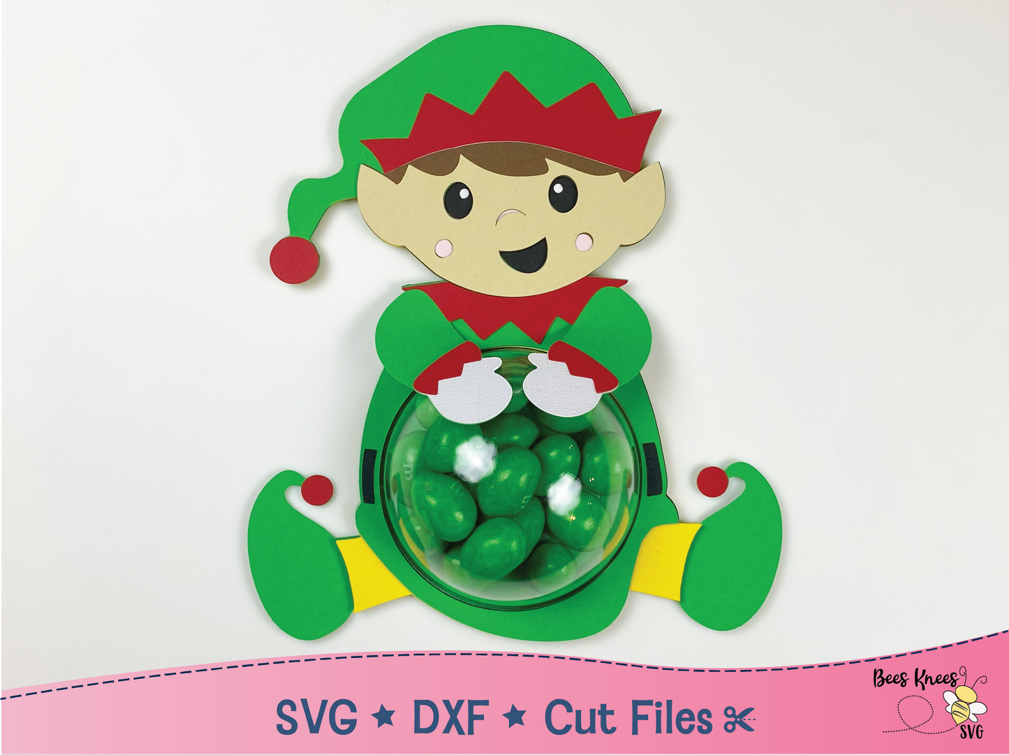 Elf Candy Holder SVG File