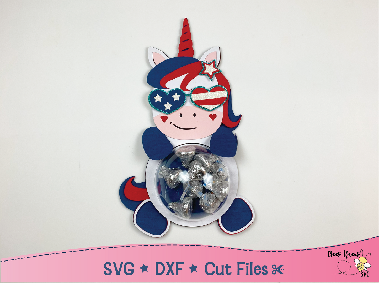 4th of July Dome Candy Holder SVG Bundle