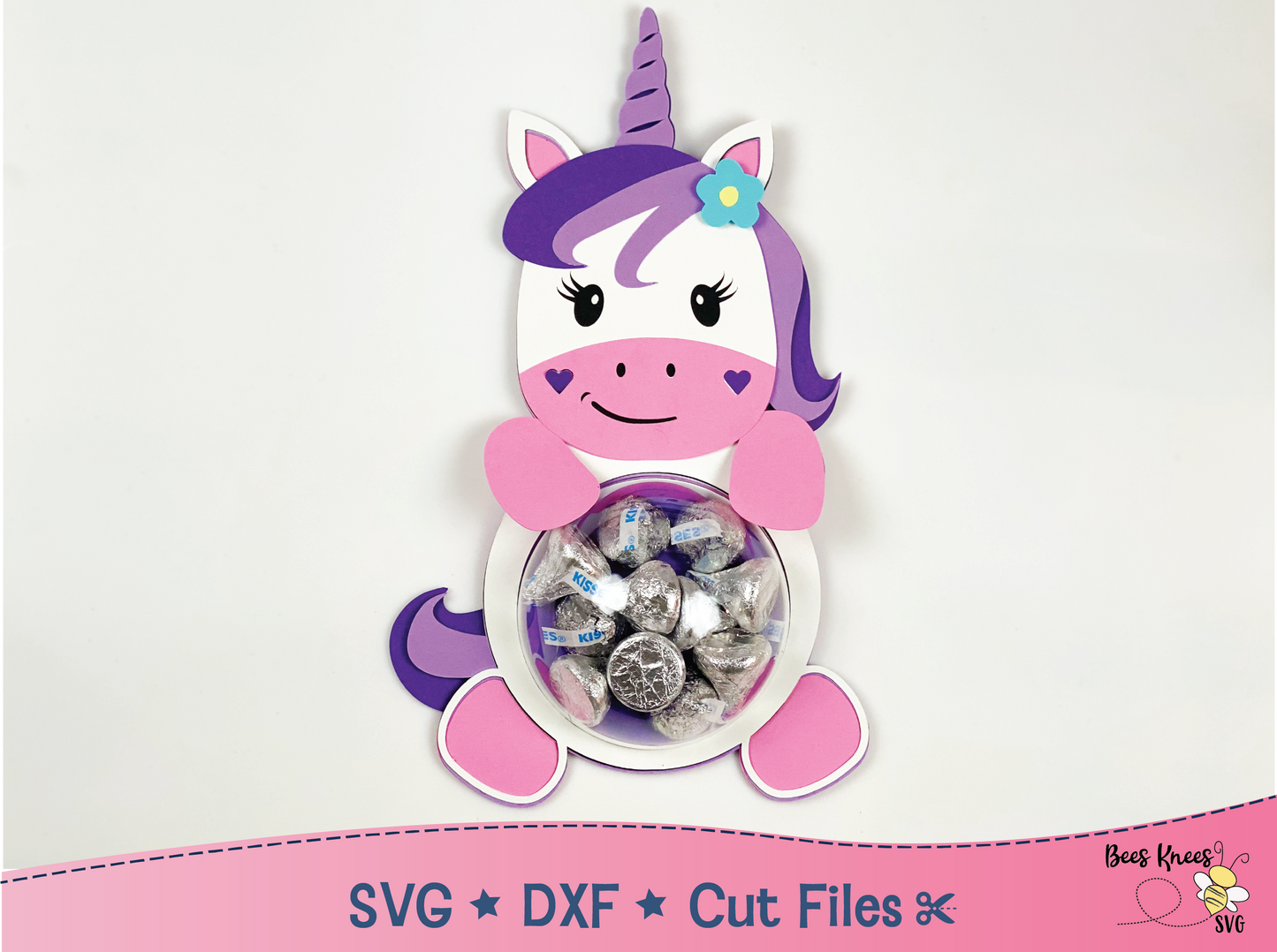 Unicorn Dome Candy Holder SVG File