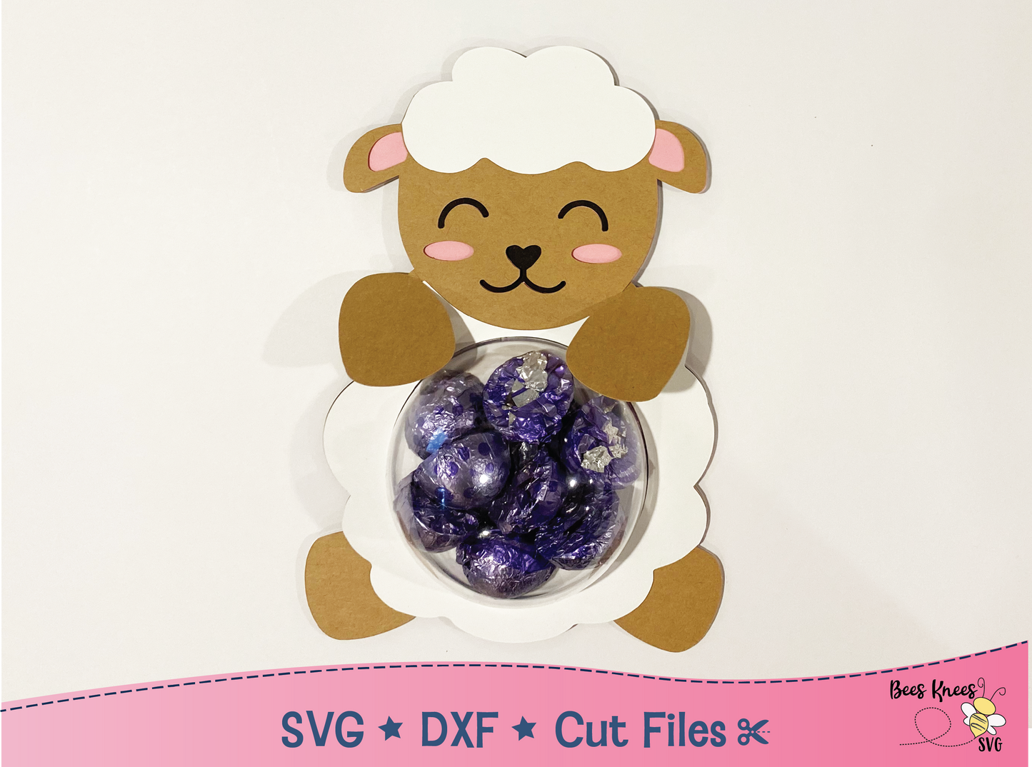 Lamb Dome Candy Holder SVG File