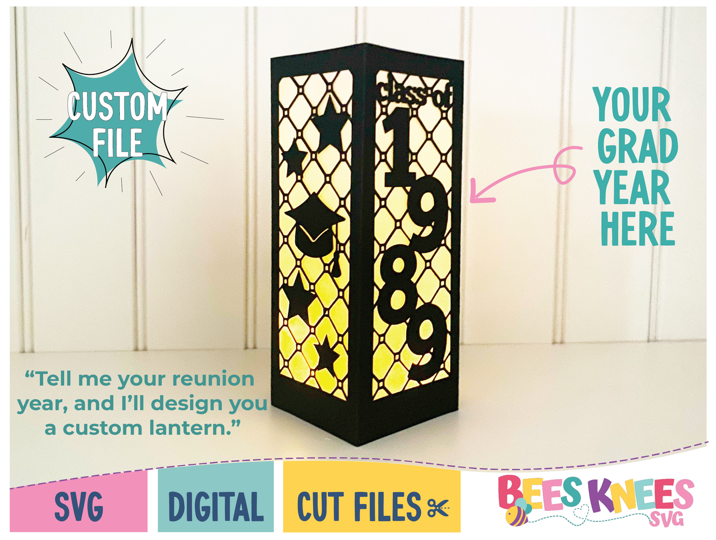 Custom Reunion Lantern - Any Year - SVG Digital File