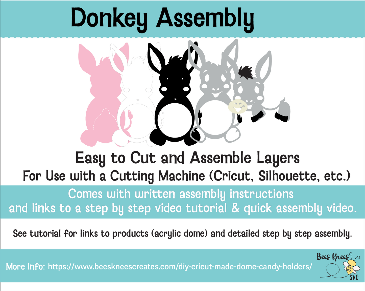 Donkey Dome Candy Holder SVG File