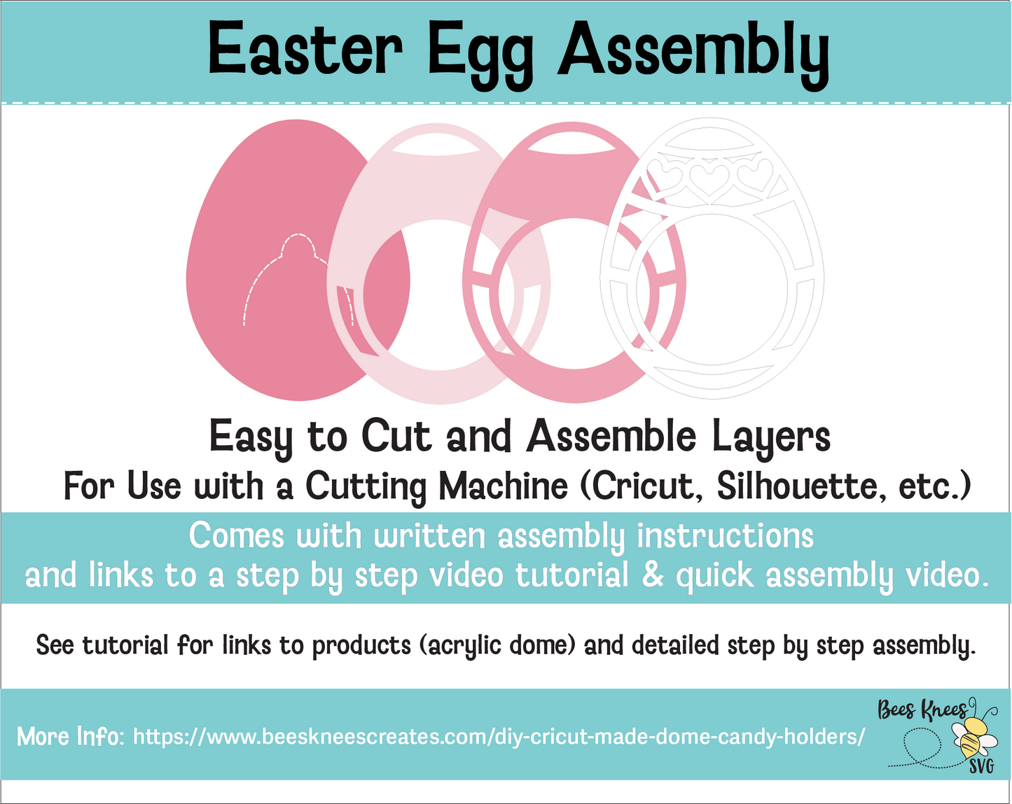 Easter Eggs Candy Holder SVG File