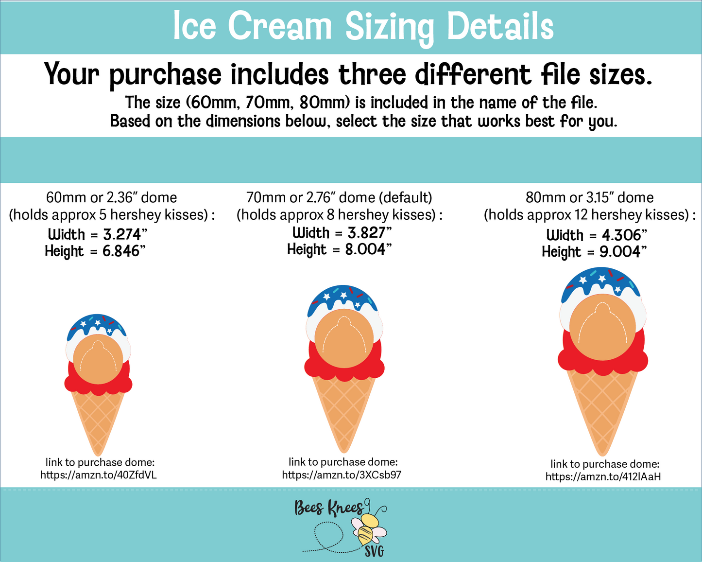 Patriotic Ice Cream Cone Candy Holder SVG File
