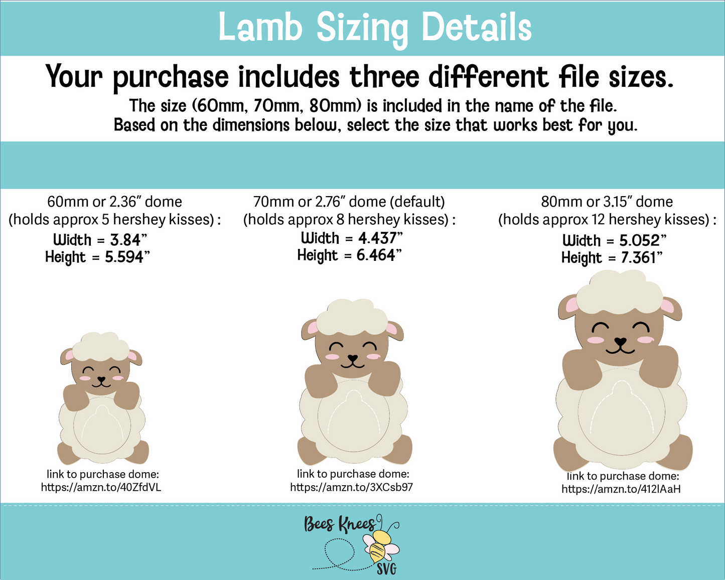 Lamb Dome Candy Holder SVG File