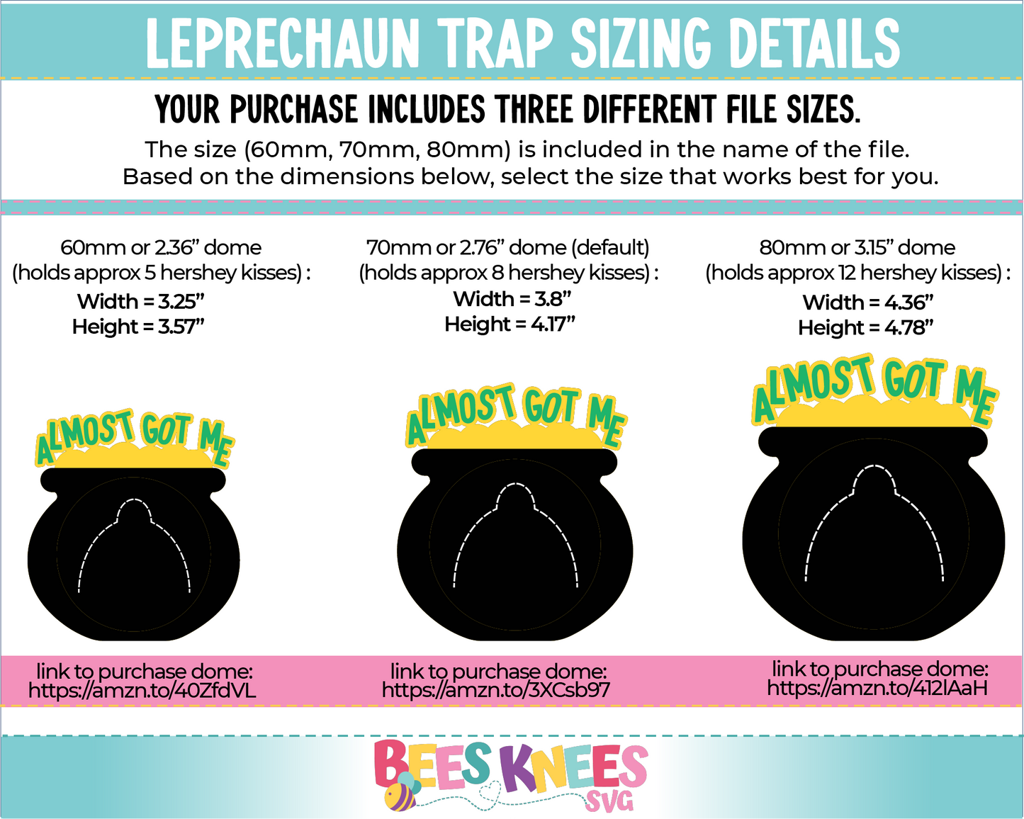 Leprechaun Trap Evidence St. Patrick's Day Dome Candy Holder SVG File