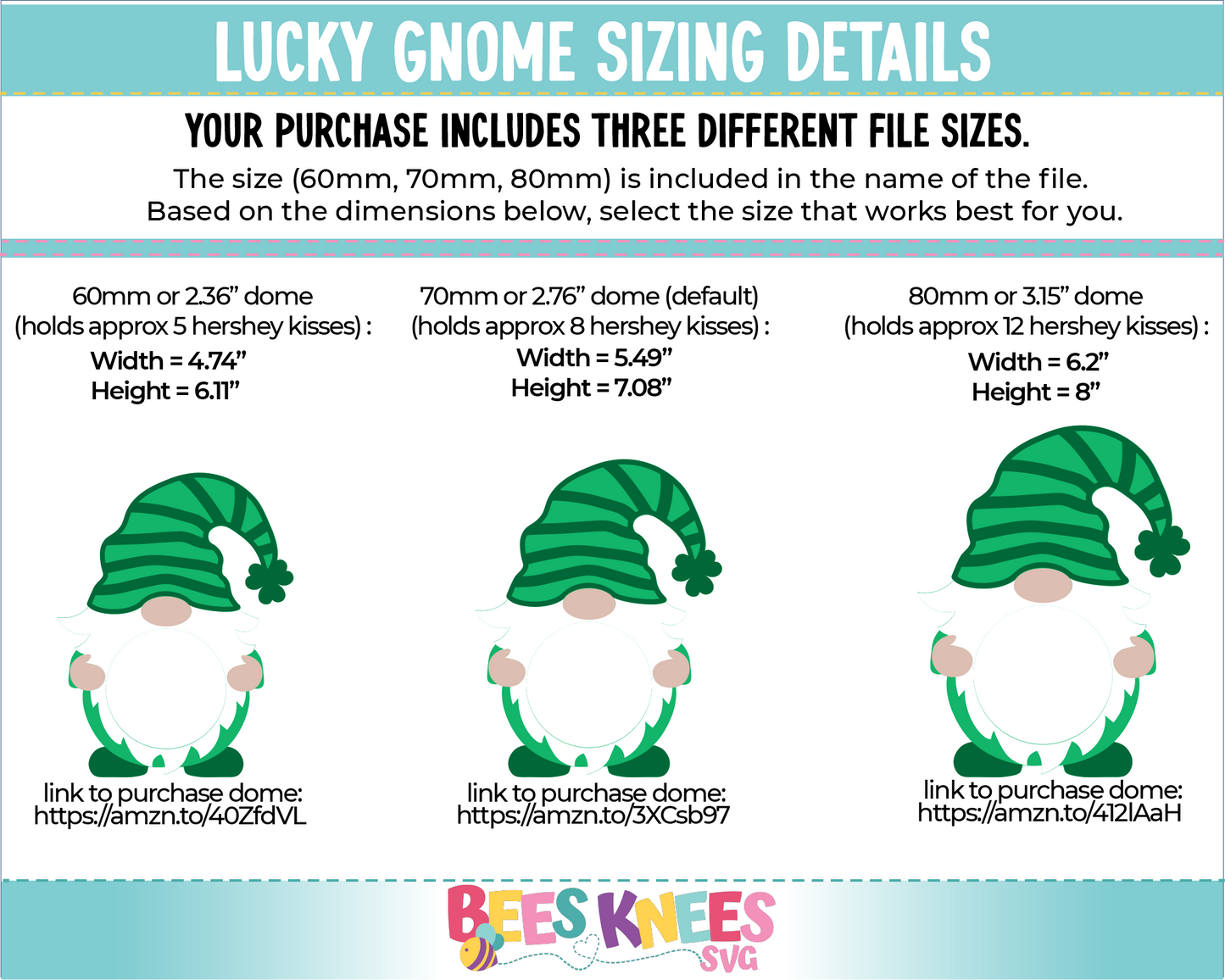 Lucky Gnome St. Patrick's Day Dome Candy Holder SVG File