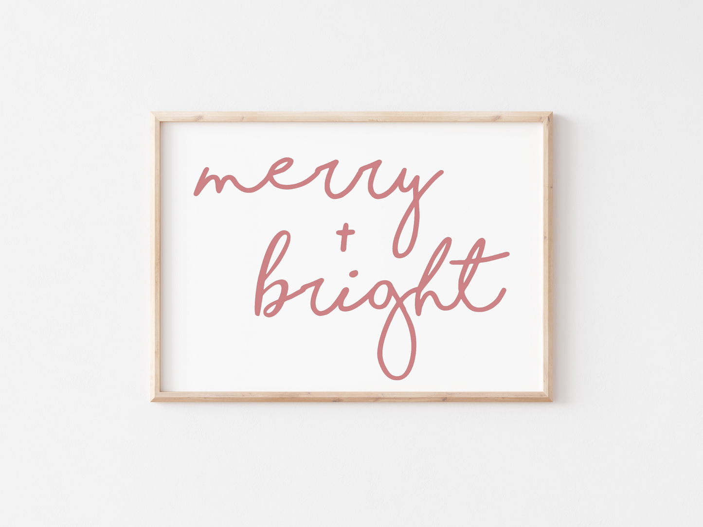 Merry and Bright Christmas SVG File