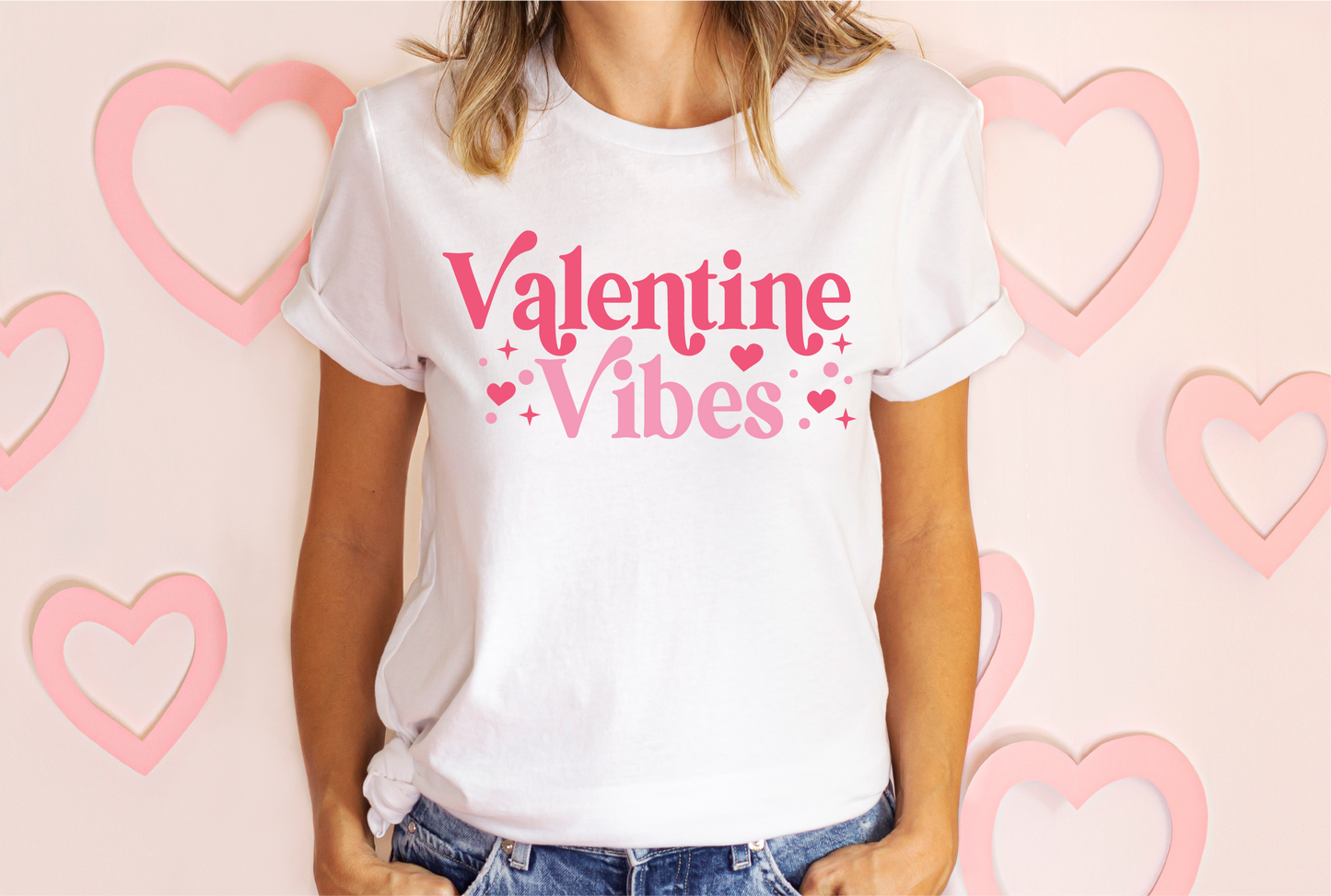 Valentine Vibes Retro Modern SVG Cut File Digital Download