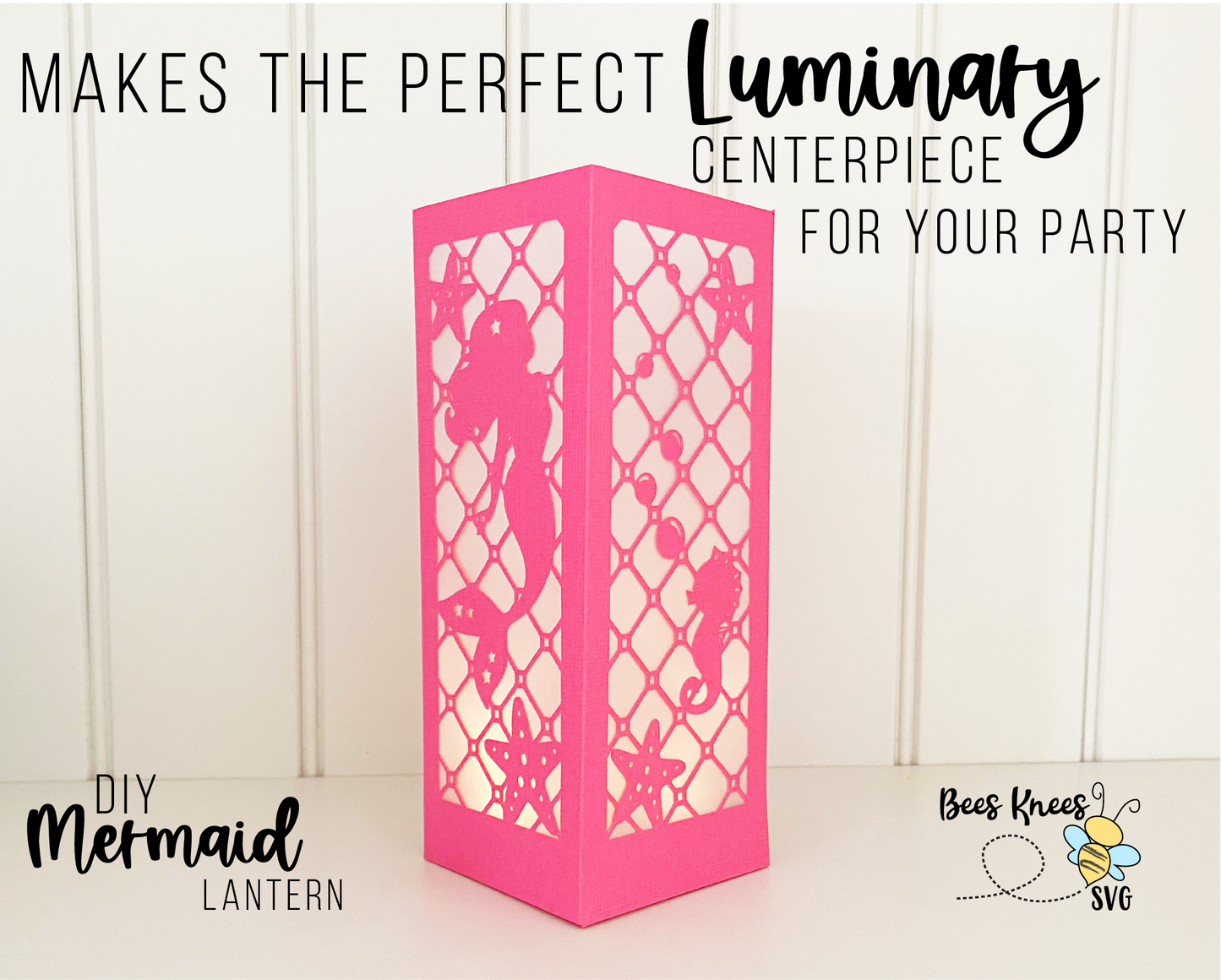 Mermaid Luminary Lantern Centerpiece