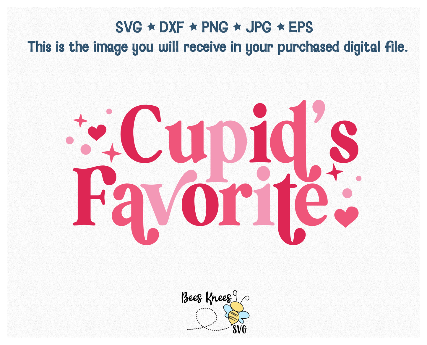 Cupid's Favorite Retro Modern SVG Cut File Digital Download