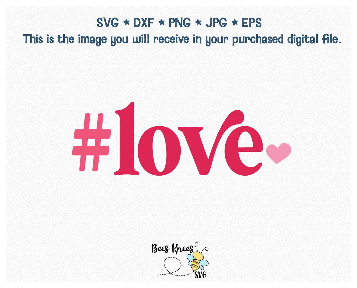 # Love Retro Modern SVG Cut File Digital Download
