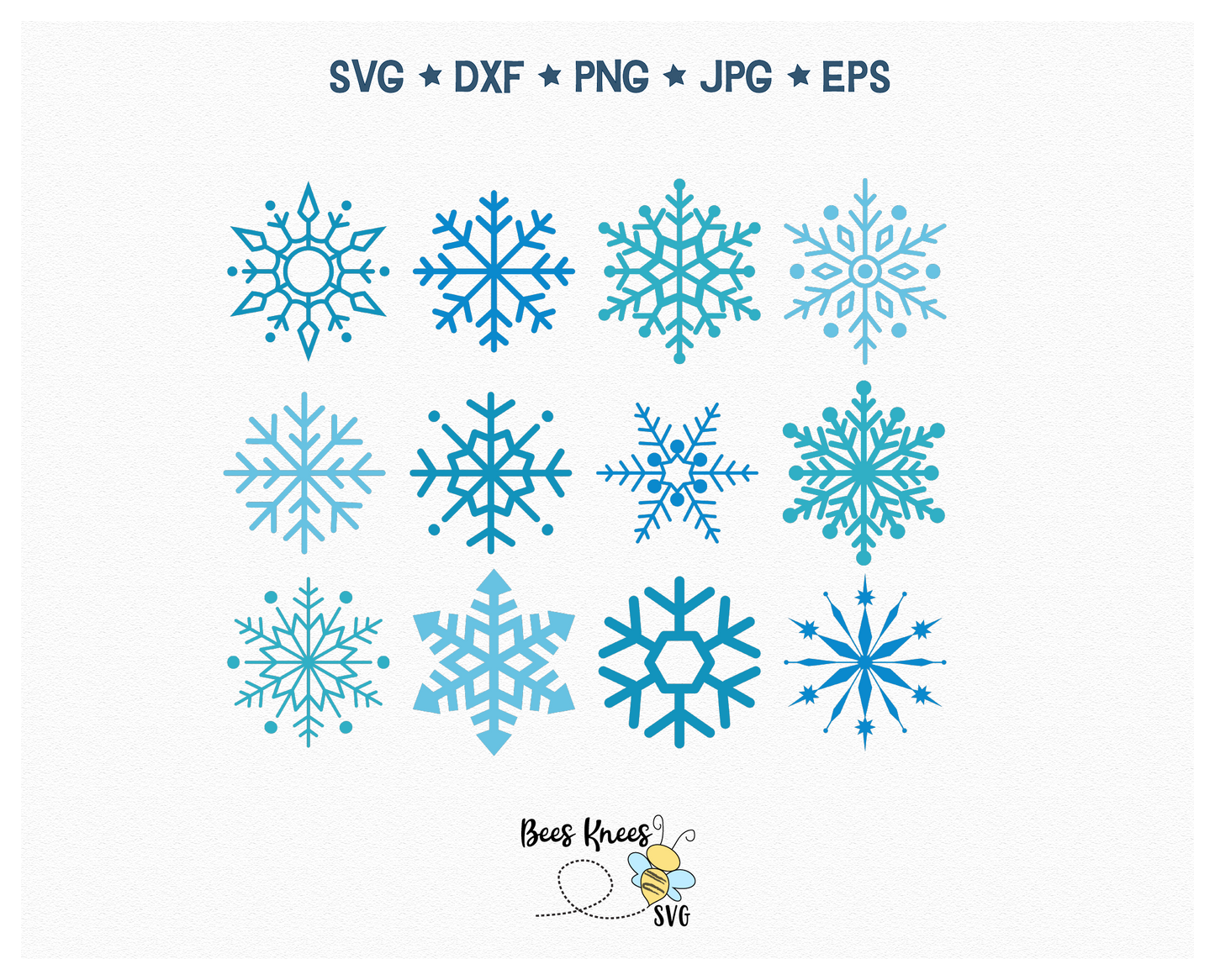 Snowflake Bundle SVG File