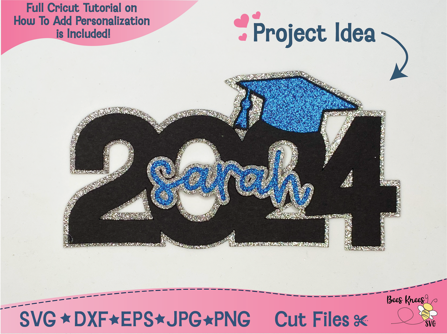 2024 Graduation with Cap SVG Cut File