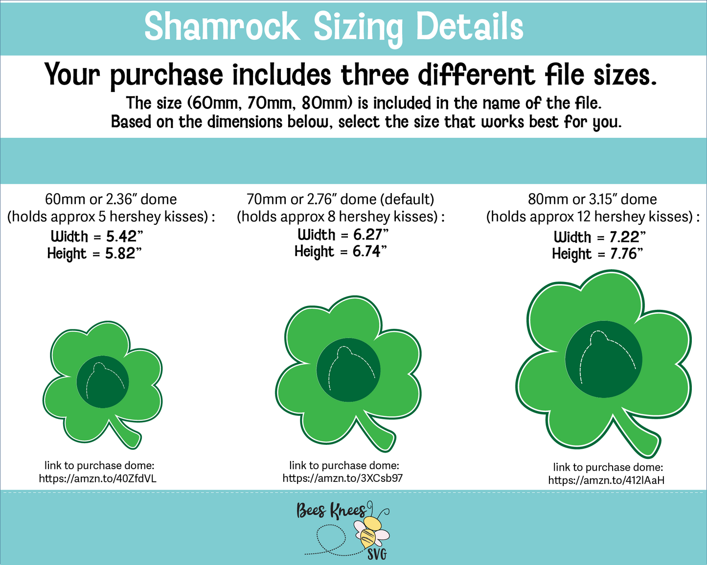 Shamrock St. Patrick's Day Dome Candy Holder SVG File