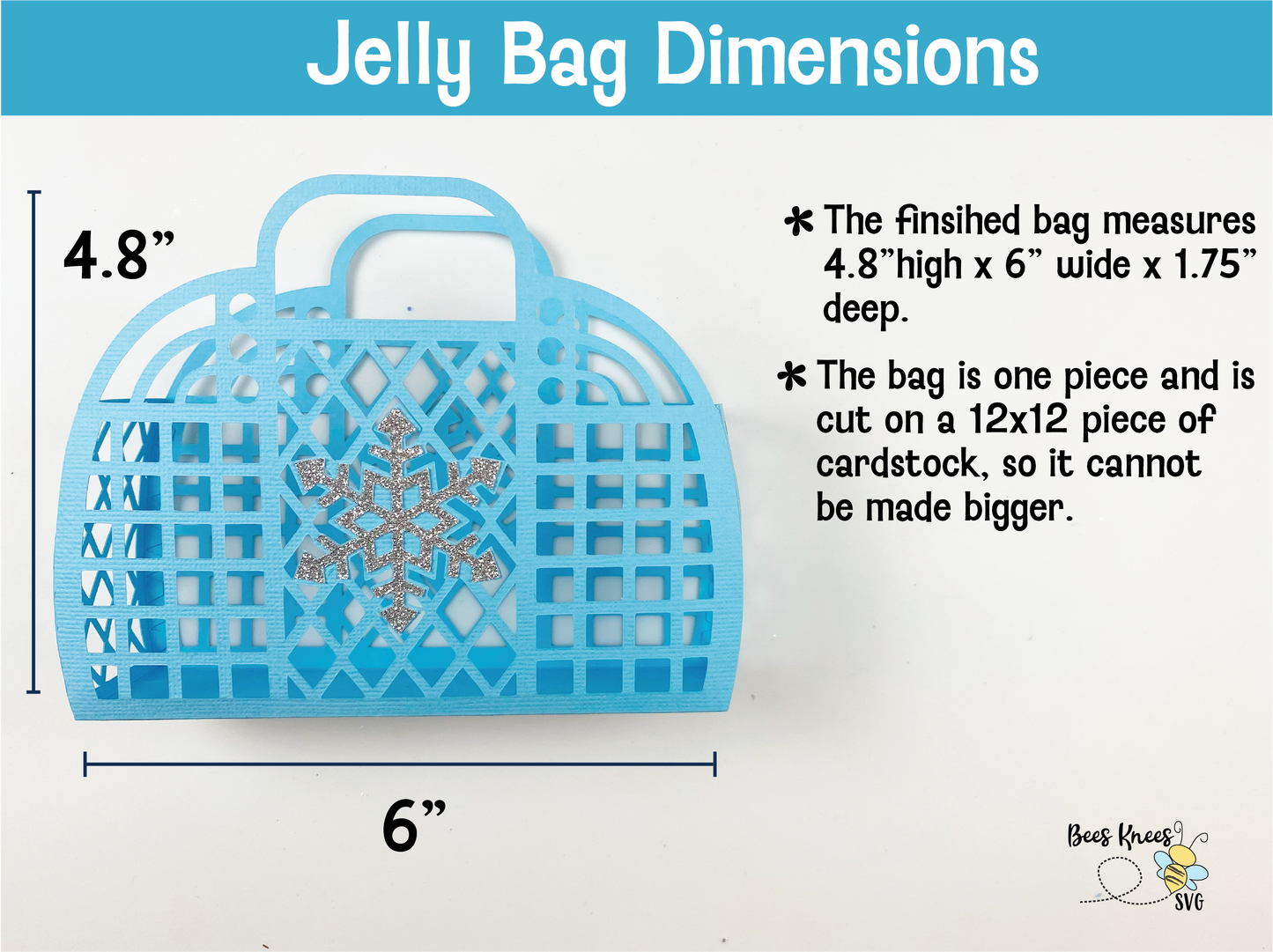 Snowflake Jelly Bag SVG File