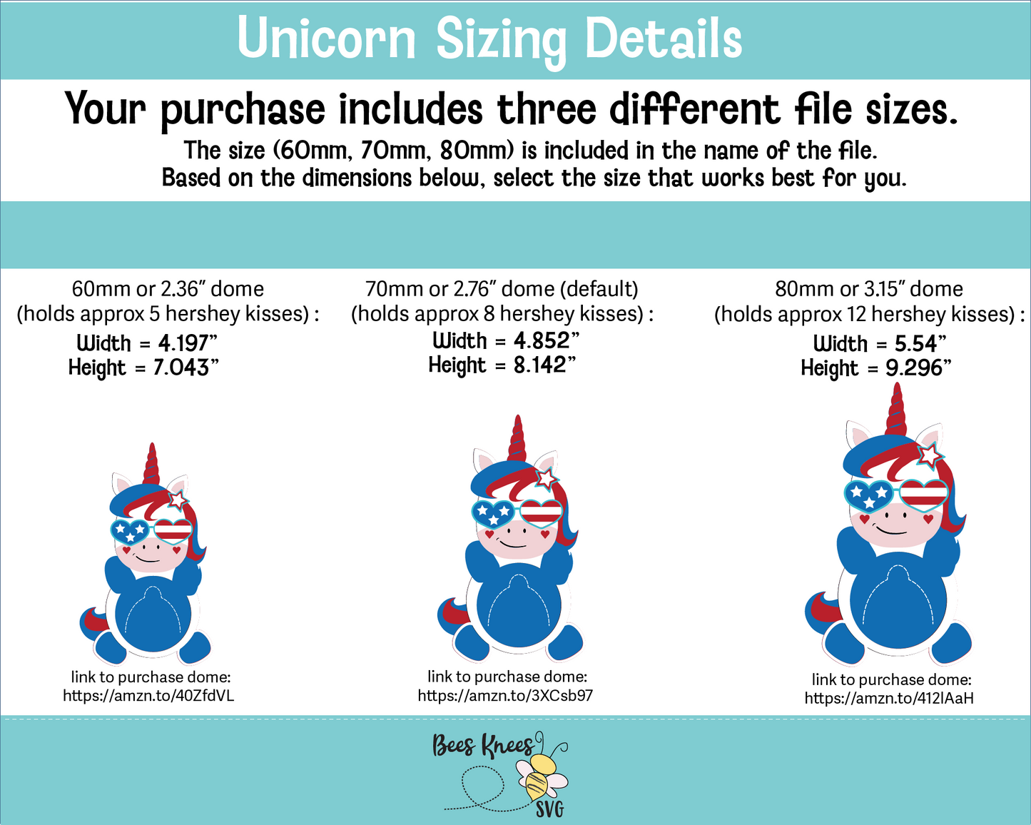 Patriotic Unicorn Candy Holder SVG File